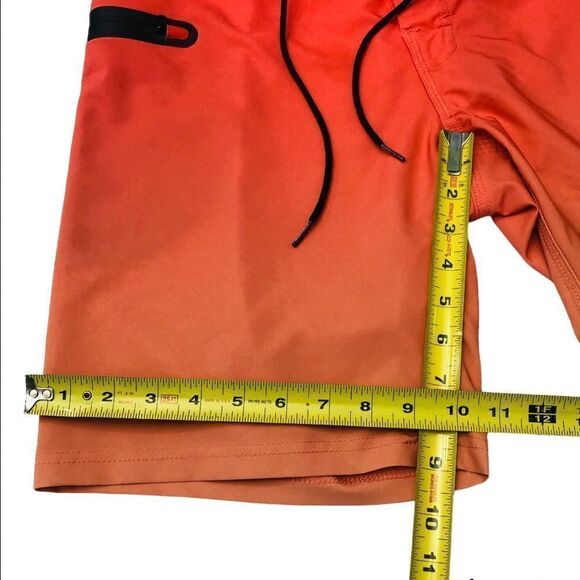 Flomotion Board Shorts Orange Men’s Swim Trunks Sz 30 - Picture 7 of 11